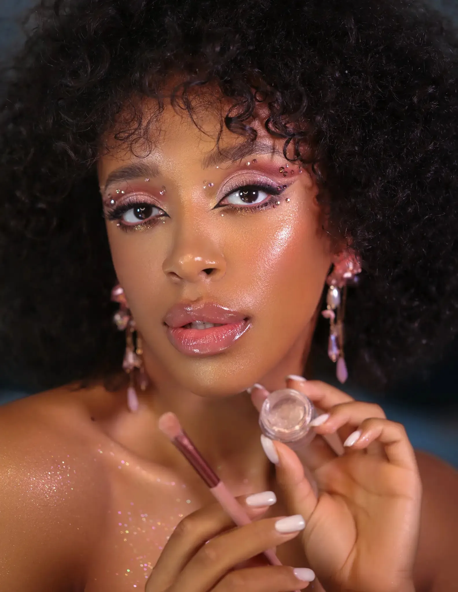 #08 Pink Beige Eyeshadow Glitter