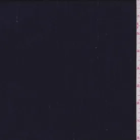 2 YD PC-Midnight Navy Pinstripe Wool Suiting Fabric