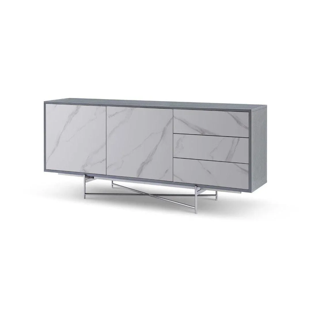 Adriana Large Buffet Sideboard Grey - Gillmore Space