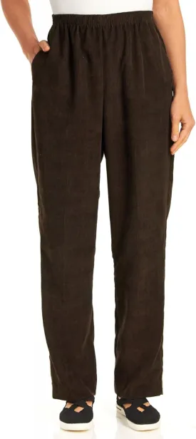 Alfred Dunner Women's Classic Corduroy Pull-on Average Length Pant