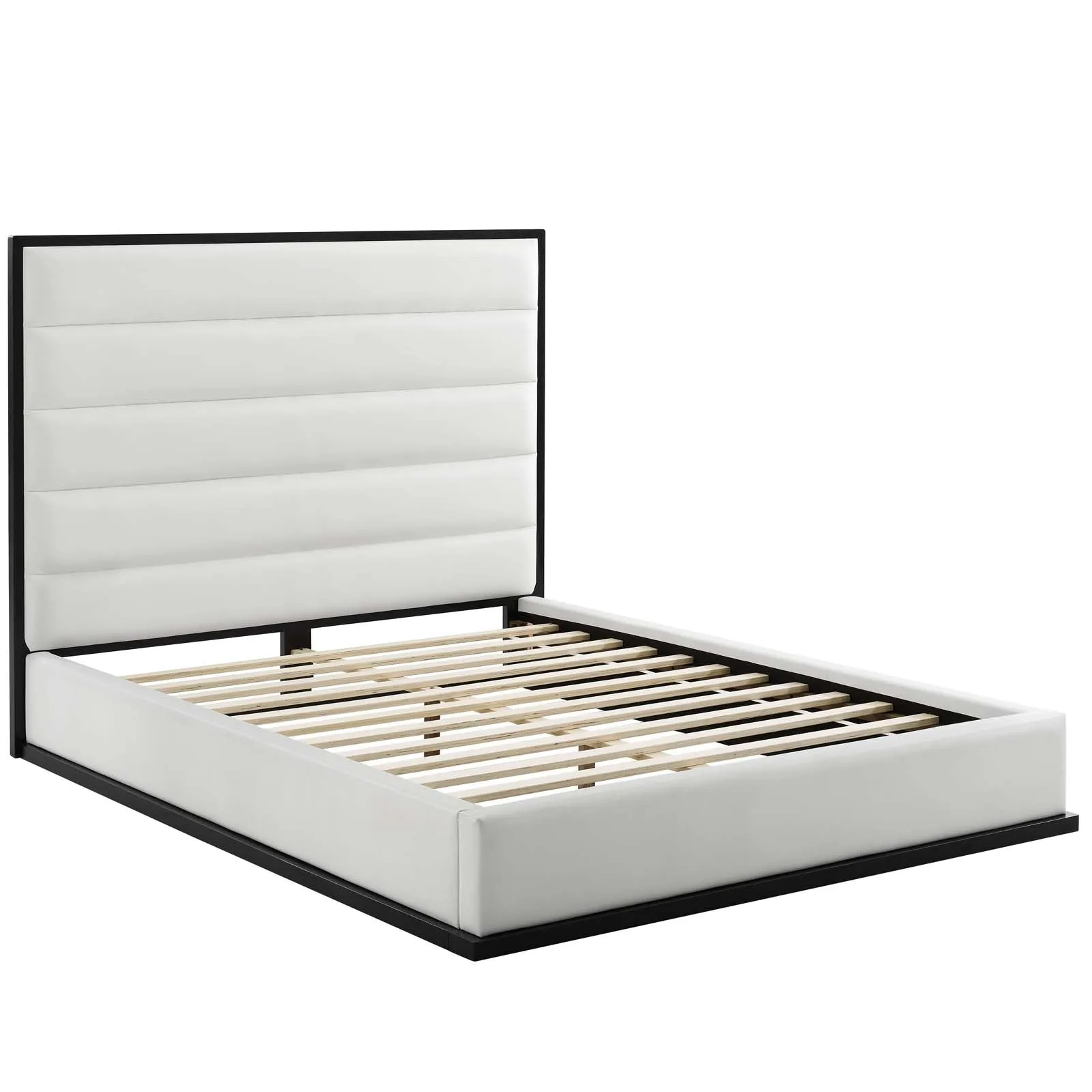 Ashland Faux Leather Platform Bed by Modway