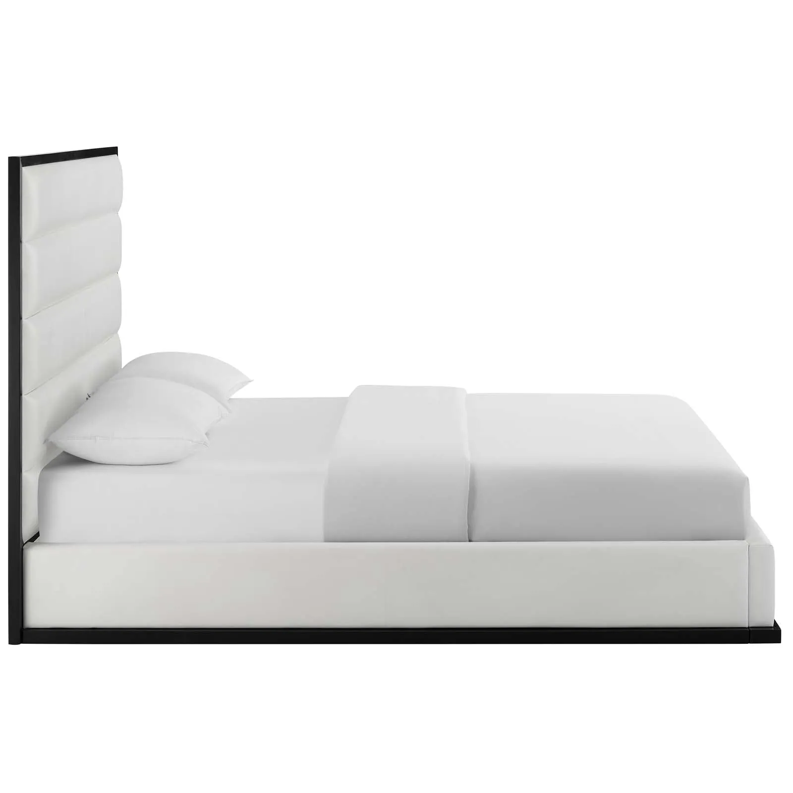 Ashland Faux Leather Platform Bed by Modway