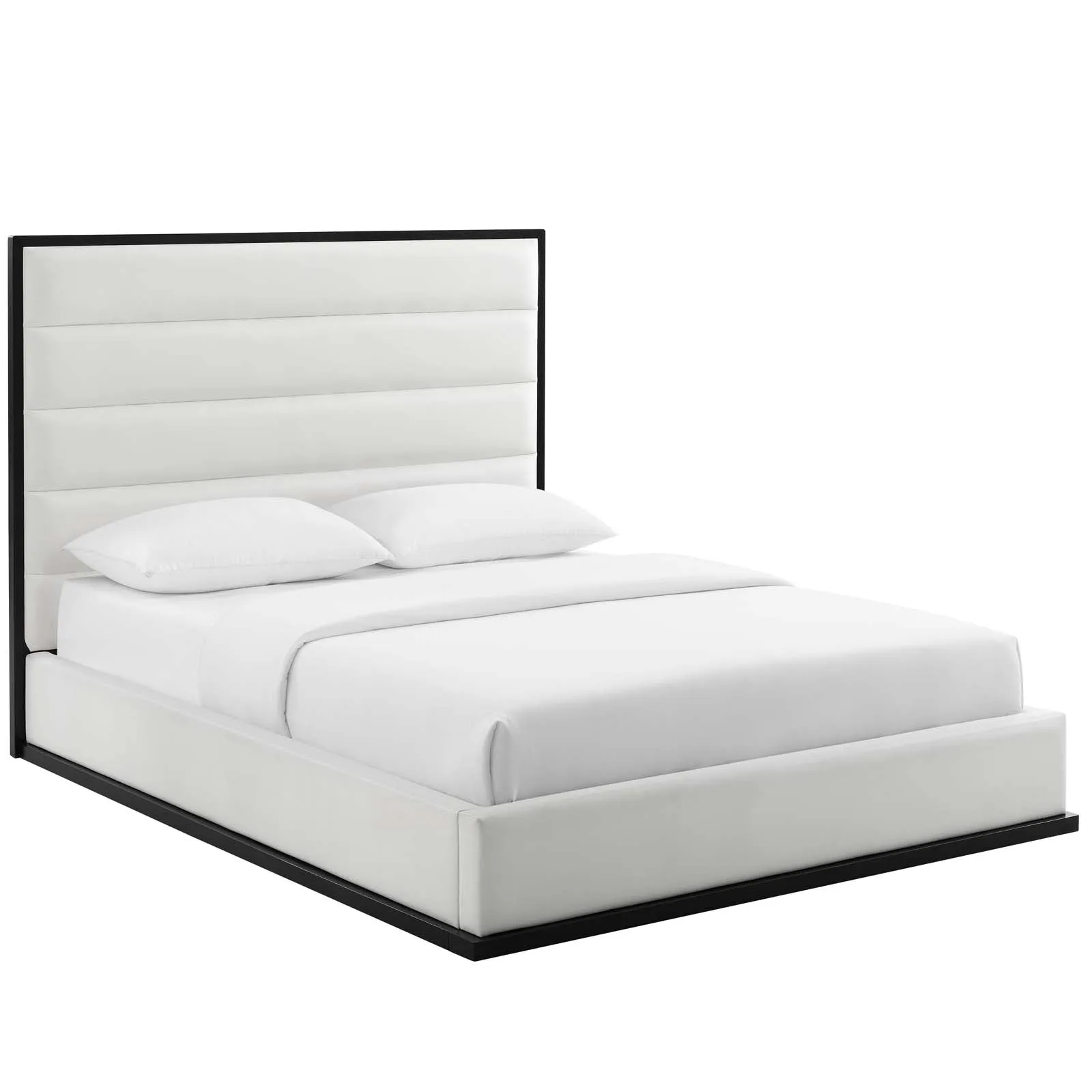 Ashland Faux Leather Platform Bed by Modway