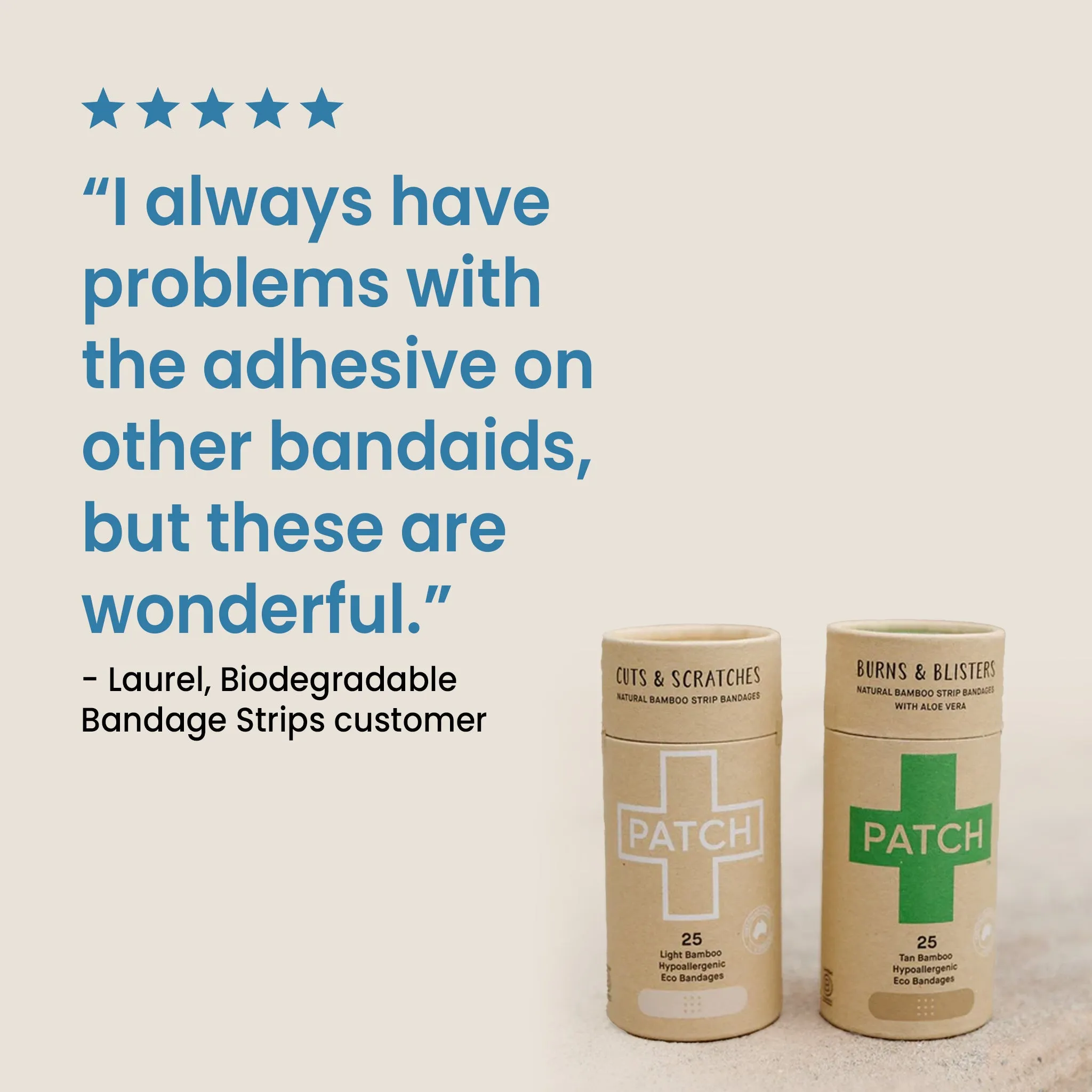 Biodegradable Bandage Strips - 3 Styles