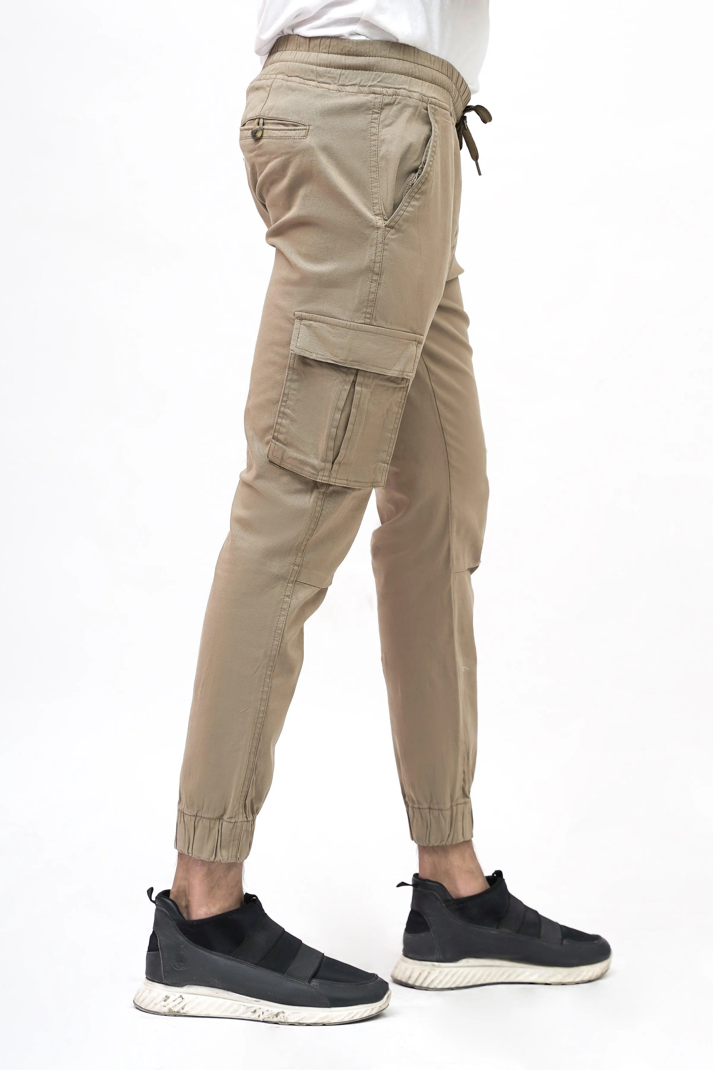 CARGO JOGGER SLIM FIT DARK KHAKI TROUSER