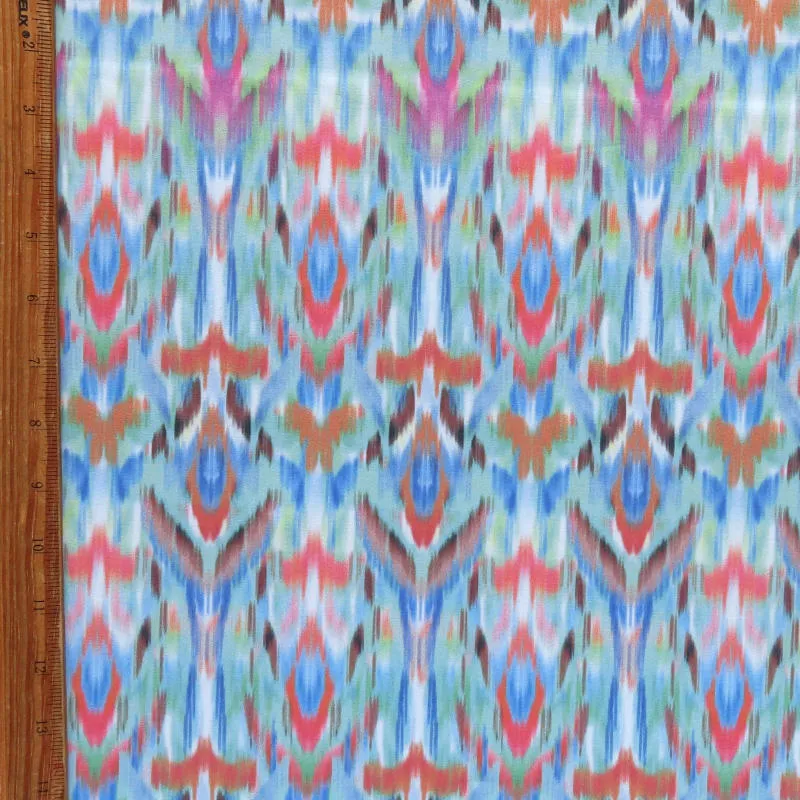 Cheerful Ikat Nylon Spandex Swimsuit Fabric
