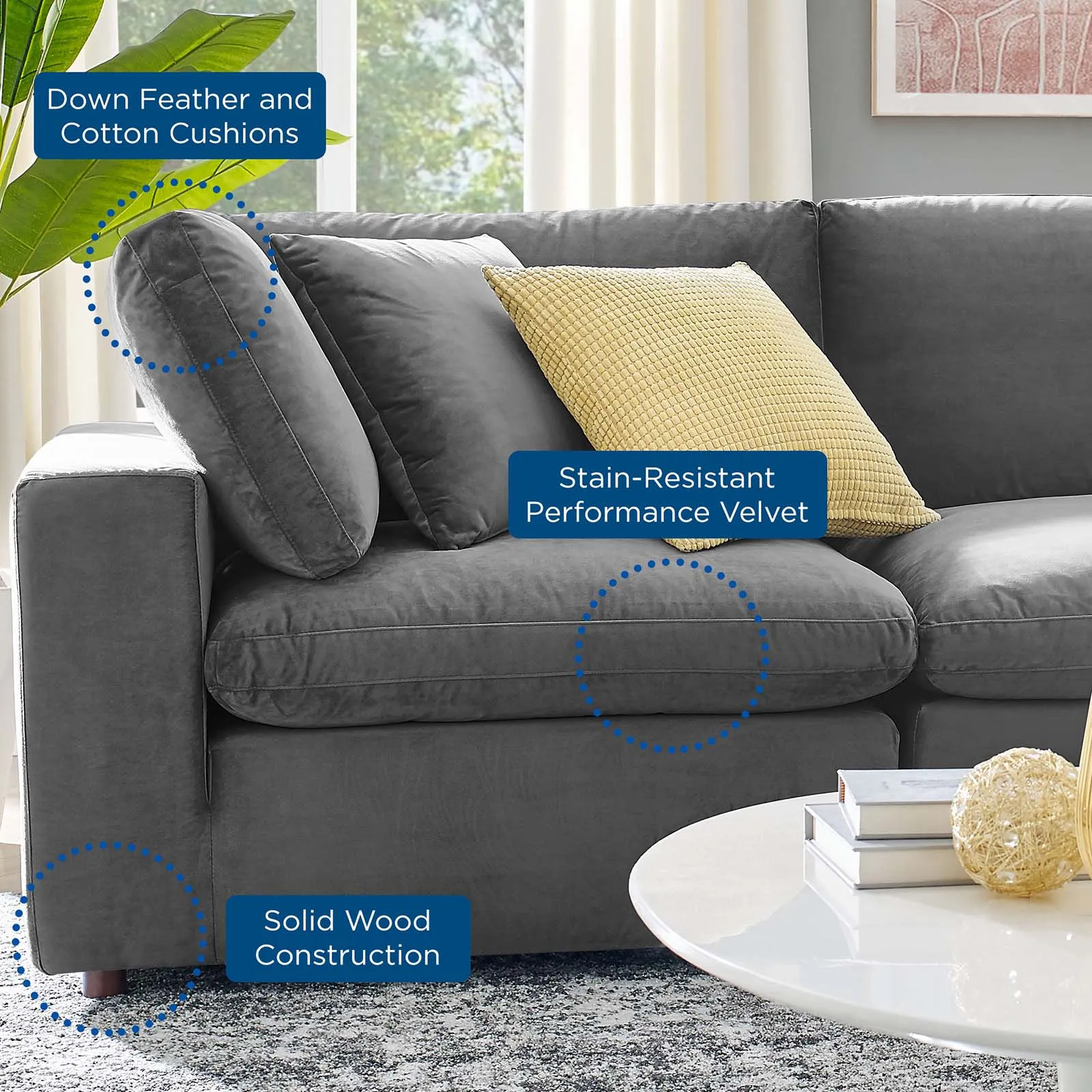 Commix Extra Large Reclining Sectional by Modway