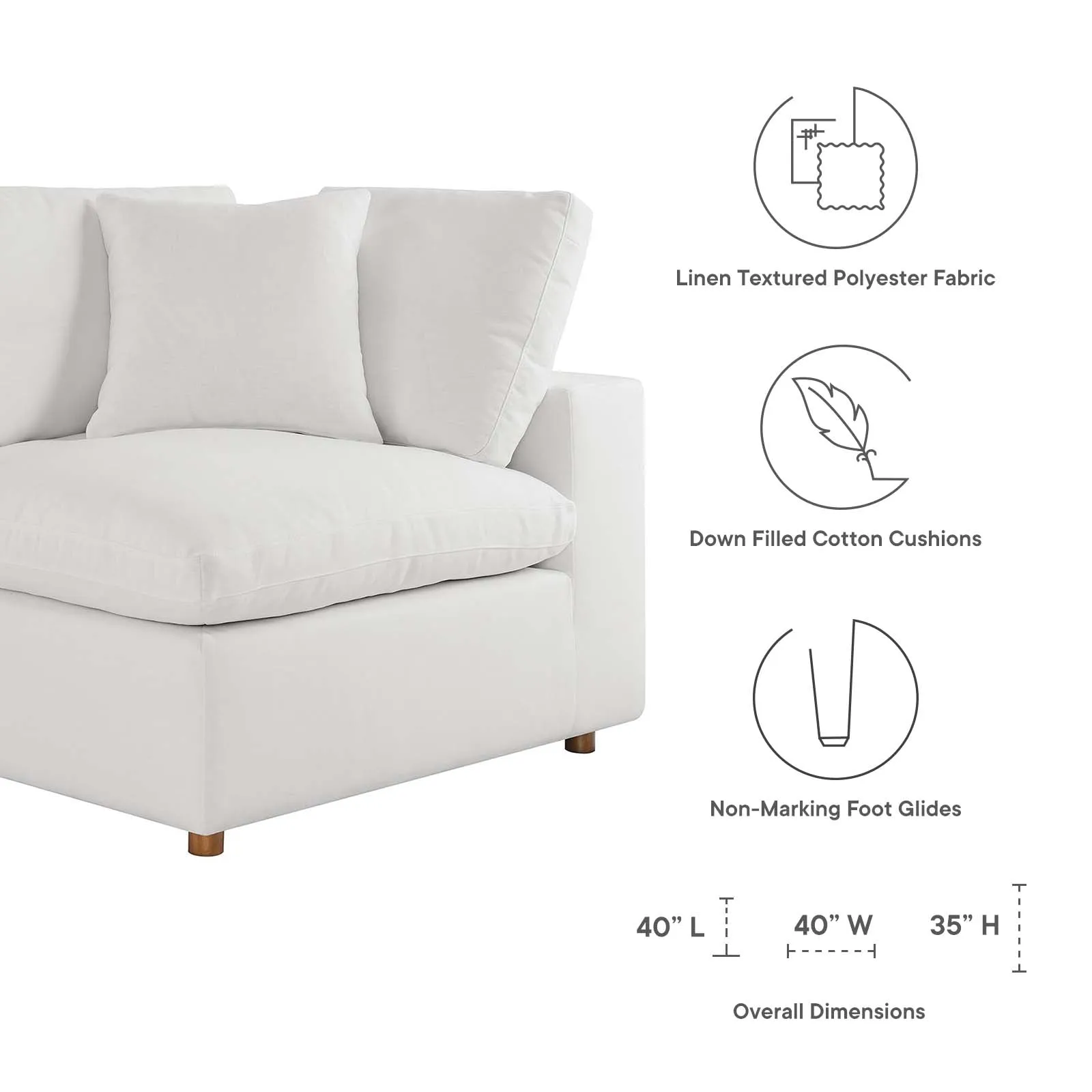 Commix Extra Large Reclining Sectional by Modway