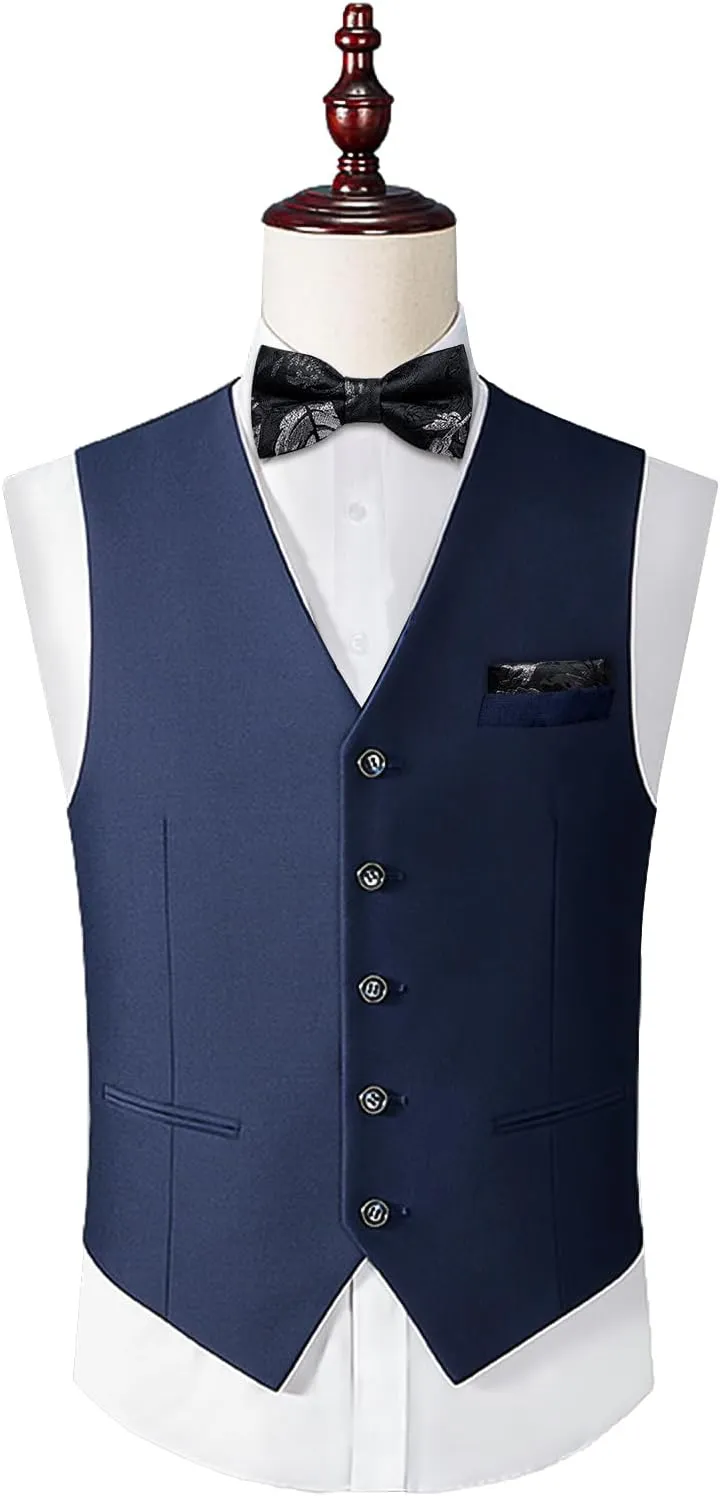 DiBanGu 2PCS Father and Son Bow Tie Silk Mens and Boys Pre-tied Bowtie & Pocket Square Cufflinks Set Kids Adjustable Bow Tie