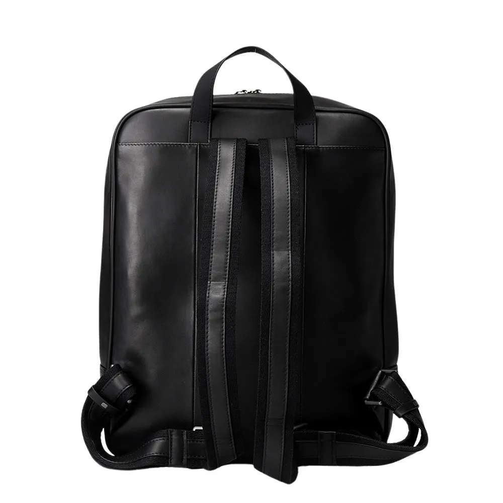 Elegant Business 14-Inches Handcrafted Woven Cowhide Leather Laptop Backpack For Women or Men