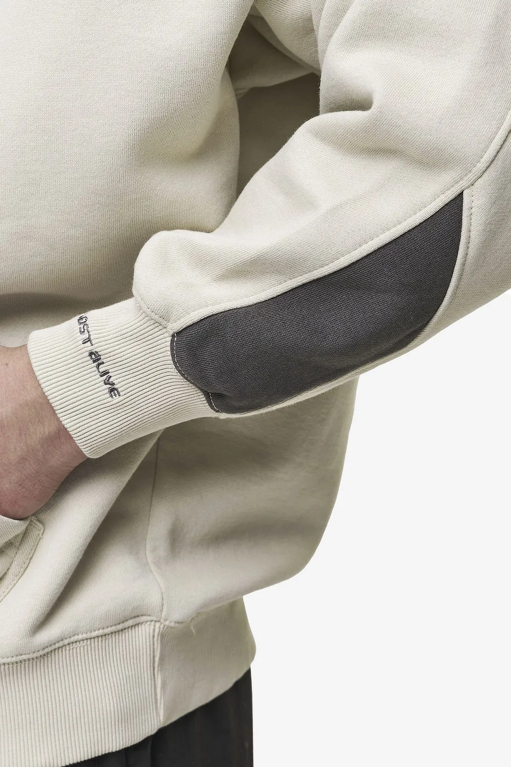 Enrith Boxy Hoodie Washed Light Beige