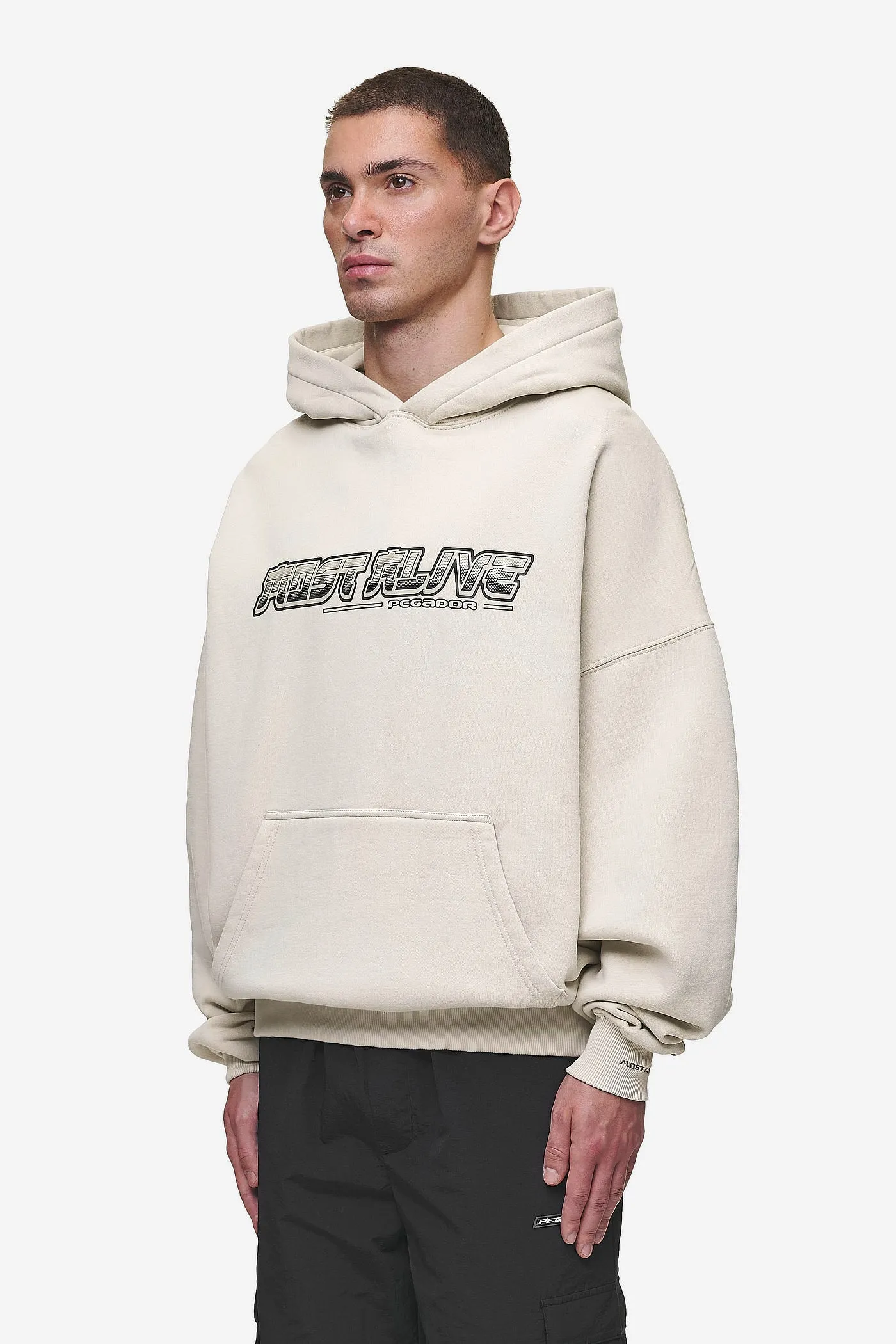 Enrith Boxy Hoodie Washed Light Beige