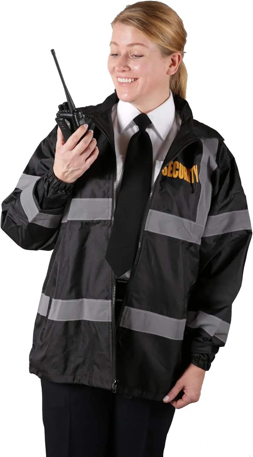 First Class High Visibility Water Resistant Raincoat Jacket and Pant With Reflective Stripes