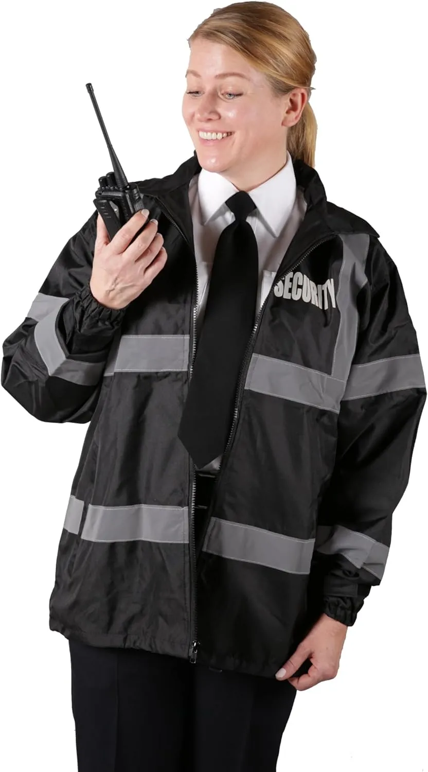 First Class High Visibility Water Resistant Raincoat Jacket and Pant With Reflective Stripes