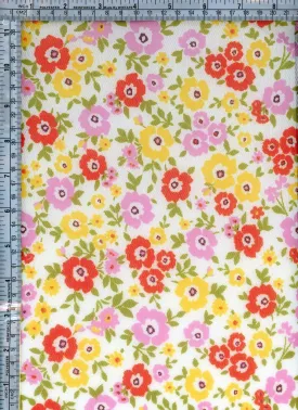 FLORAL PRINTED ON POLYESTER MESH [NFF220315-005]