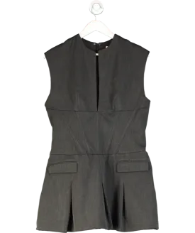 House of CB Grey Eleanor Charcoal Pleated Corset Dress Large   Plus Cup UK L