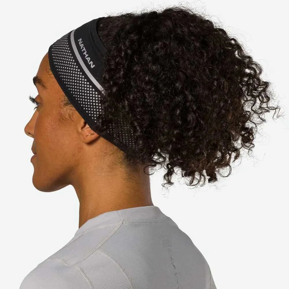 HyperNight Reflective Headband - Black/Geo Print