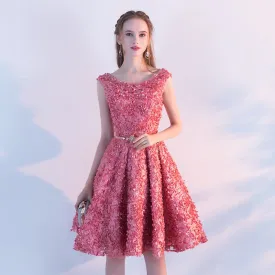 Knee-length A-Line Prom Dress