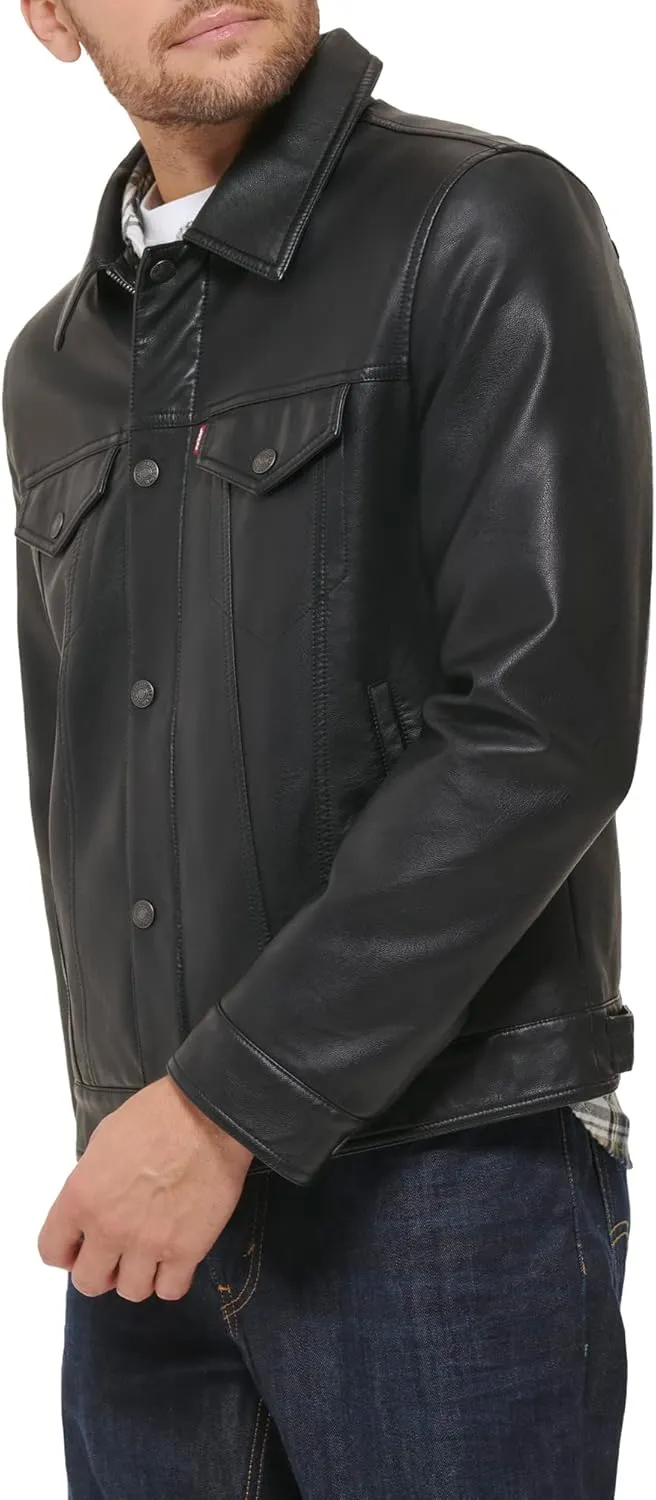Levi's Men's Faux Leather Classic Trucker Jacket