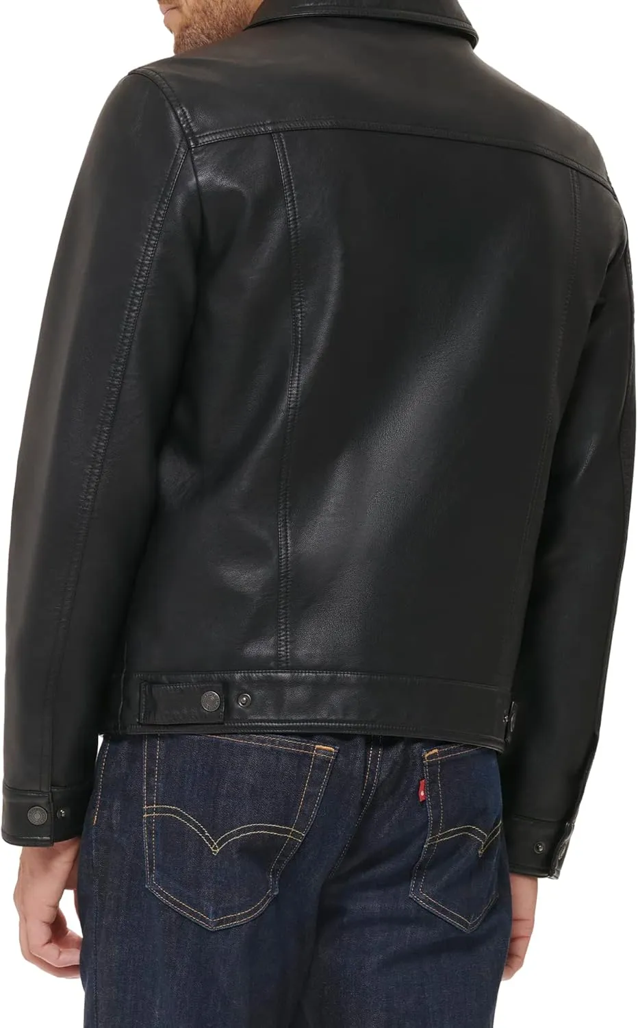 Levi's Men's Faux Leather Classic Trucker Jacket