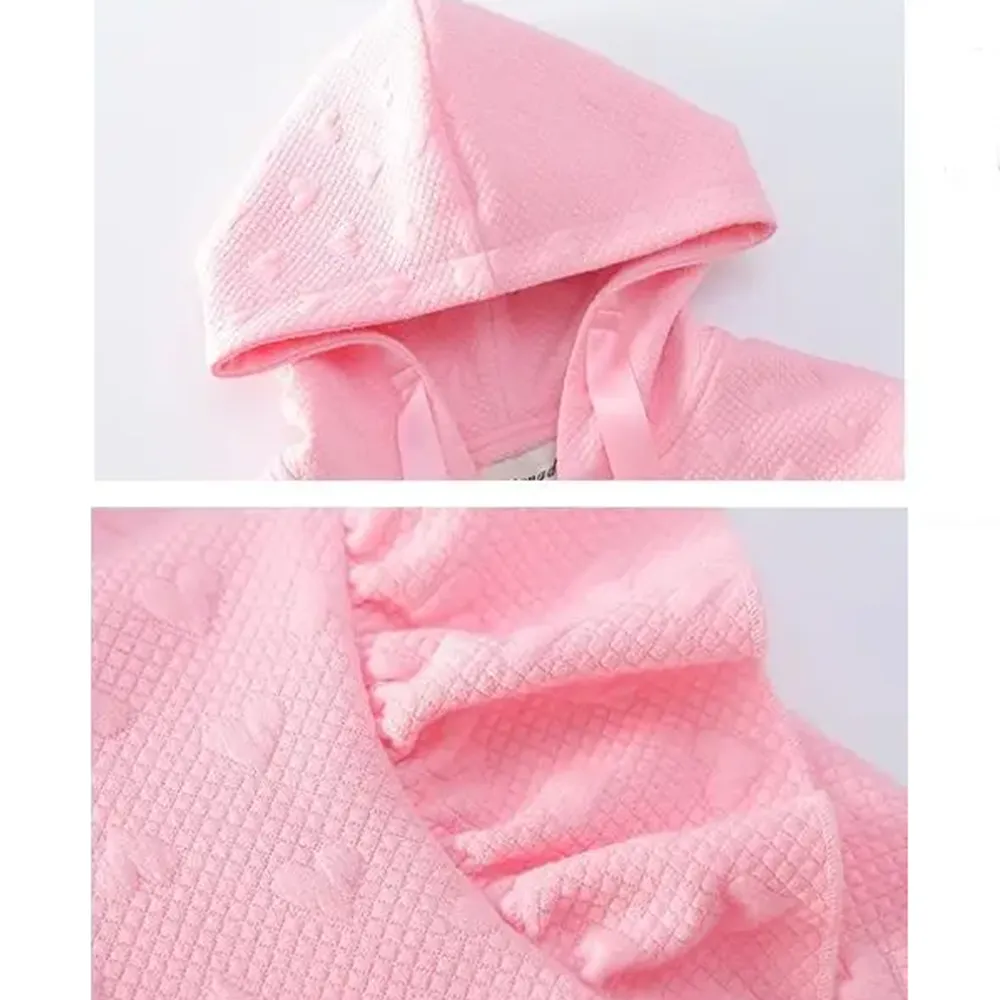 Little Surprise Box, Pink Mini Heart 2 pc Track Suit Set For Toddlers And Kids