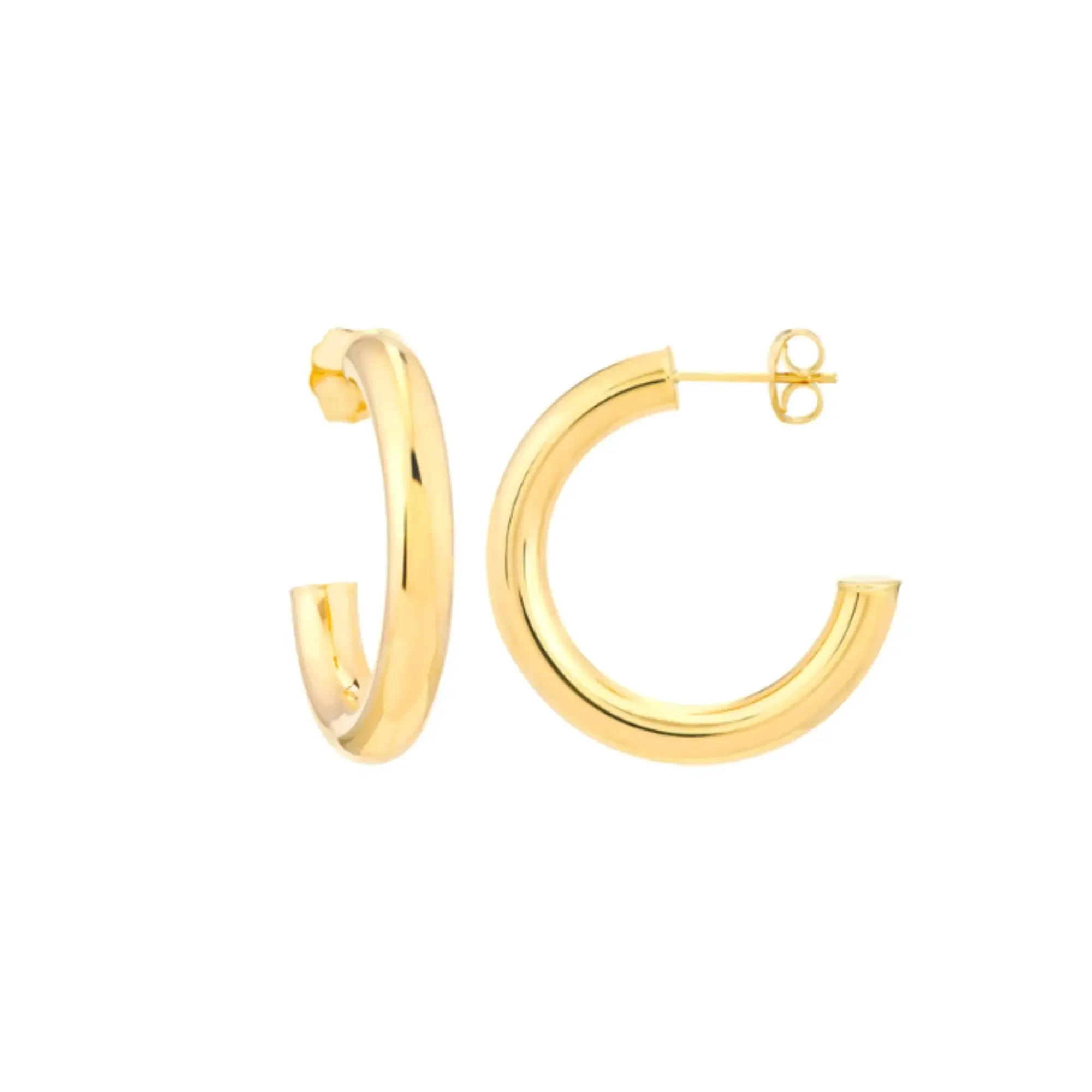 Medium Gold Hoop Earrings