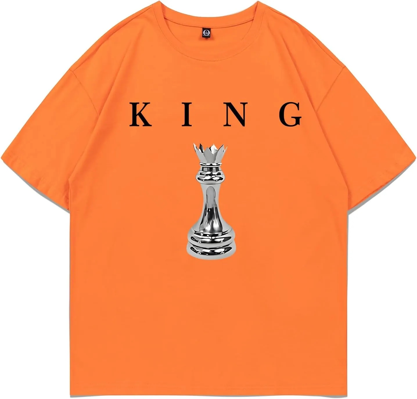 Men's King Chess Shirt Graphic Tees Designer Printed T Shirts for Men Urban Letter T-Shirt Streetwear