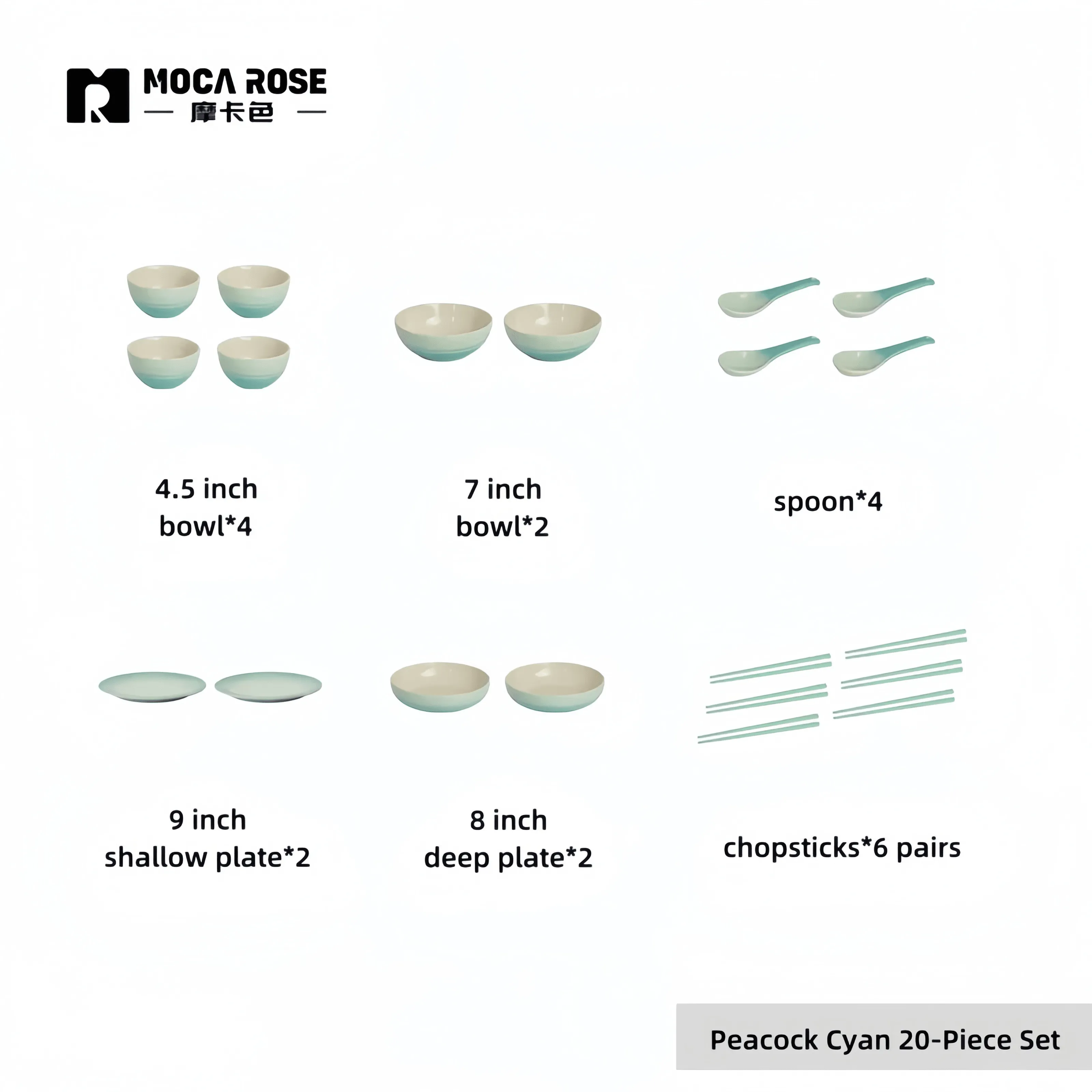 Elegant Premium Tableware Sets for Modern Homes - Mocarose Luxury Dining Set