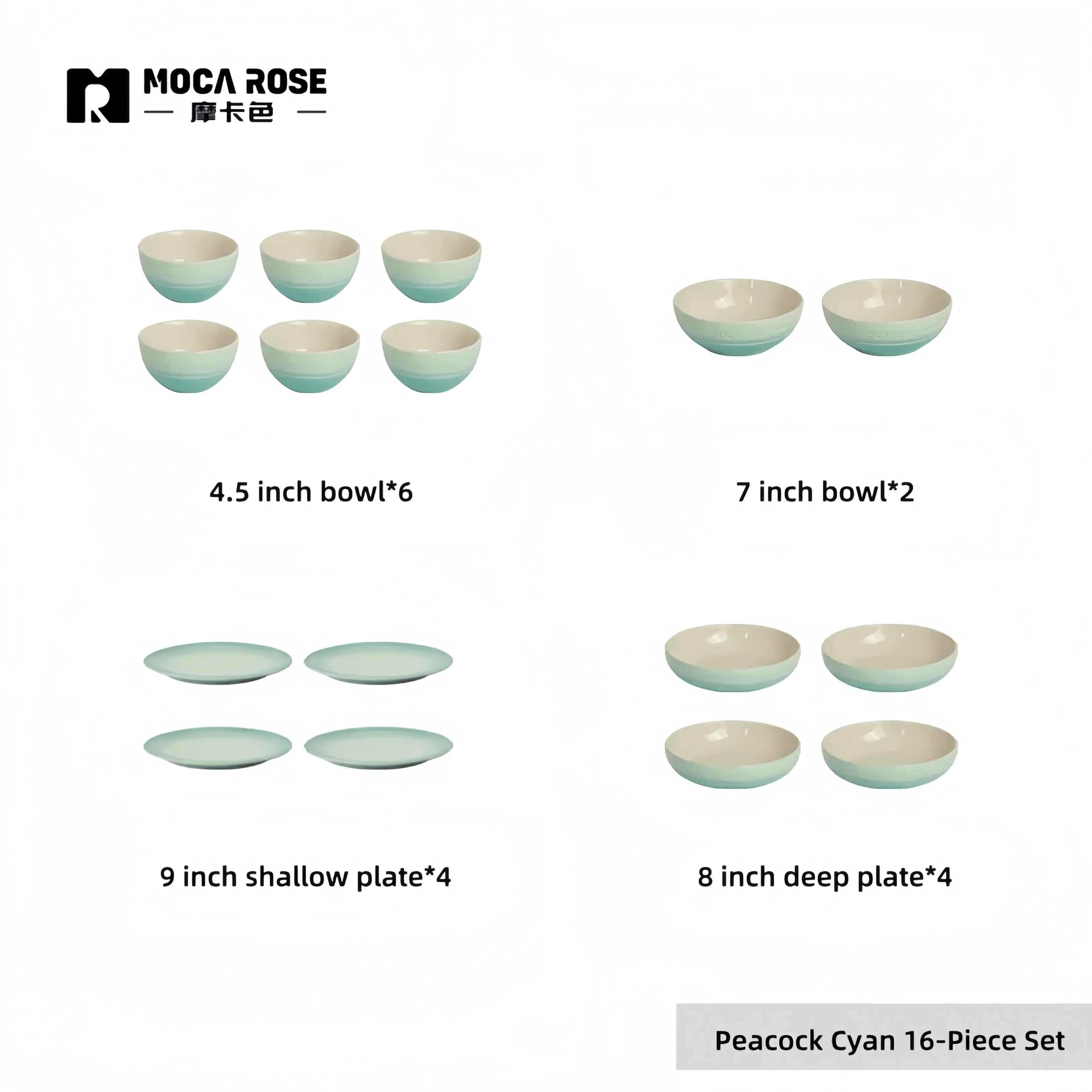 Elegant Premium Tableware Sets for Modern Homes - Mocarose Luxury Dining Set