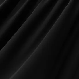 Nylon Spandex Swimwear Tricot Fabric | Black