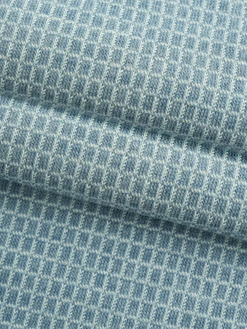 Organic Cotton & Recycled Poly Mid-Weight Waffle Fabric ( KJ17809B, 5 Colors )