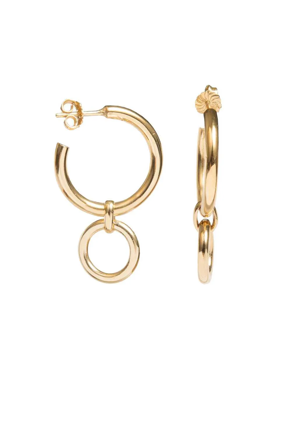 Small Gold Eternity Earrings