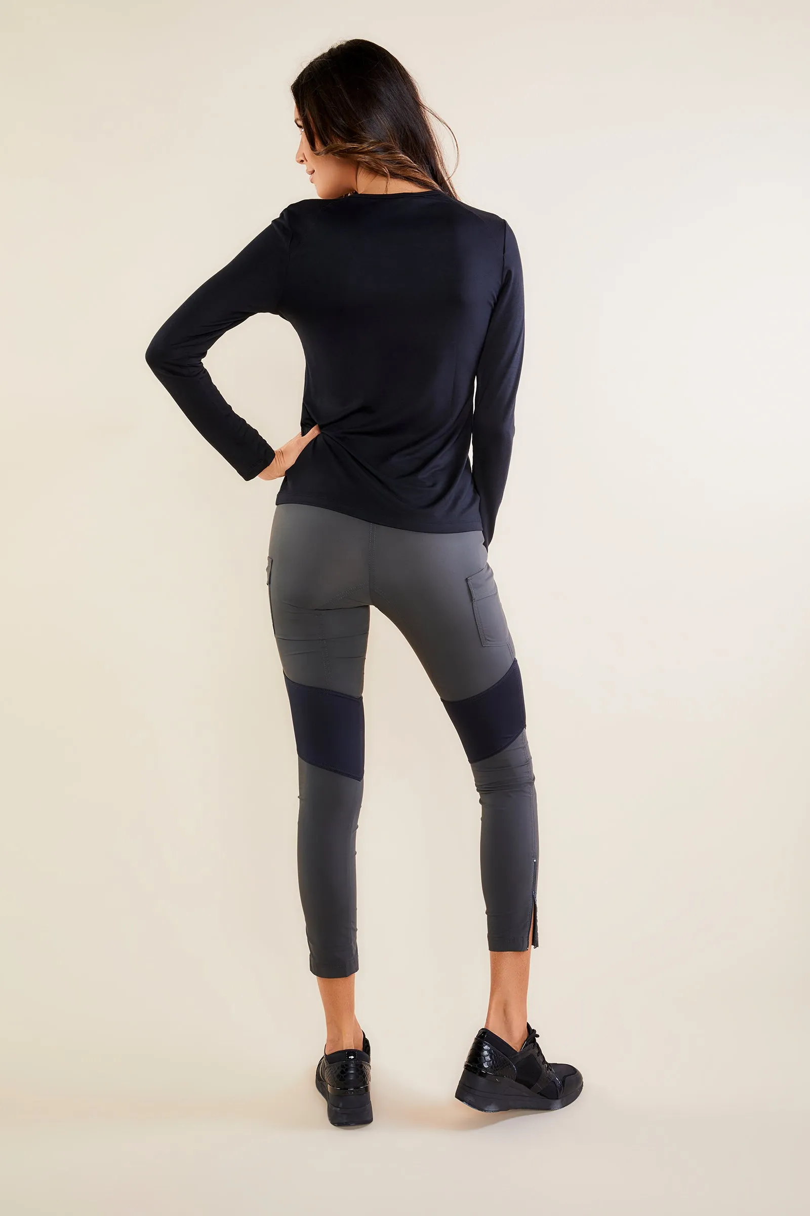 Tony Viscose Long-Sleeve Top