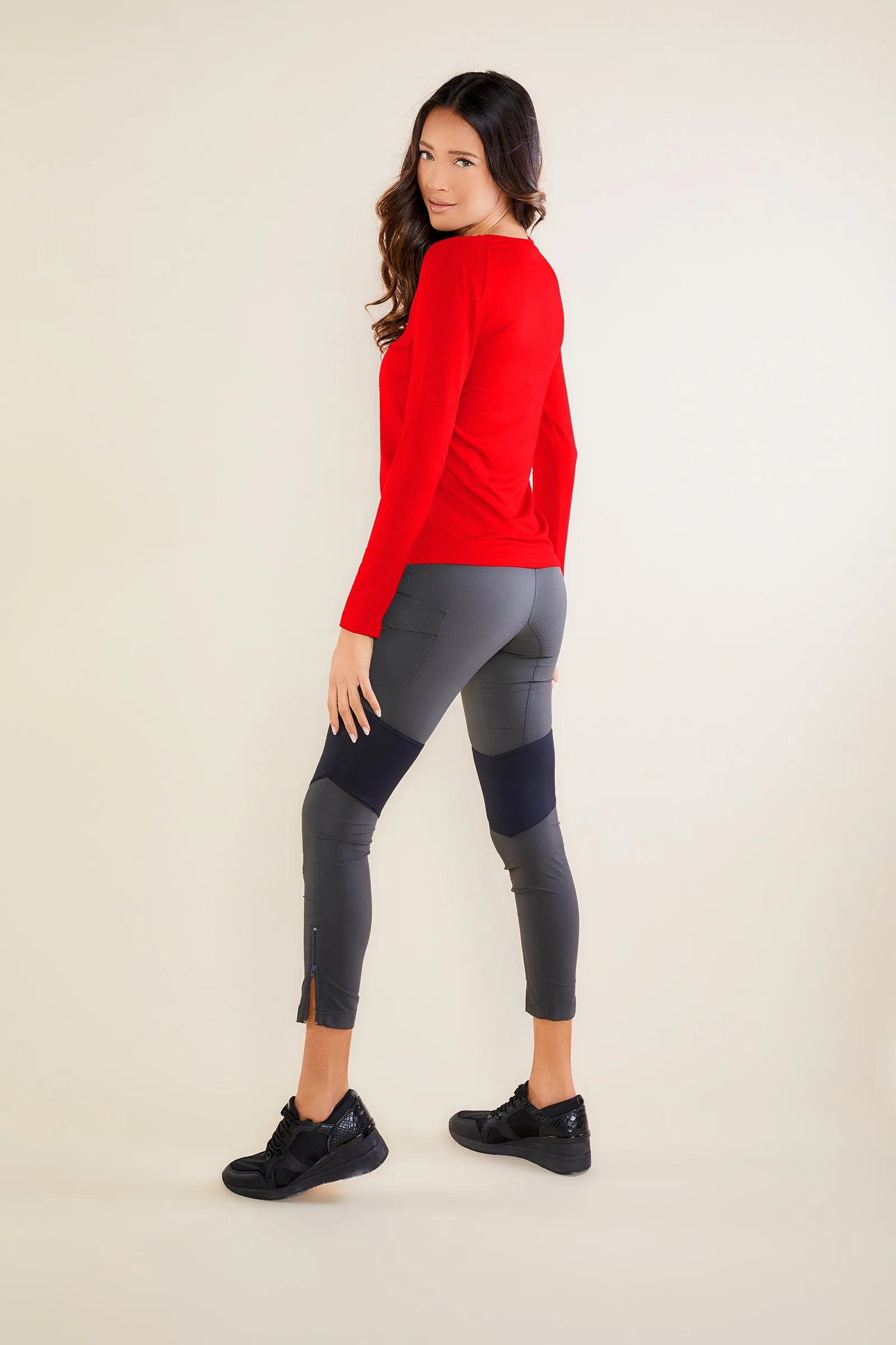 Tony Viscose Long-Sleeve Top