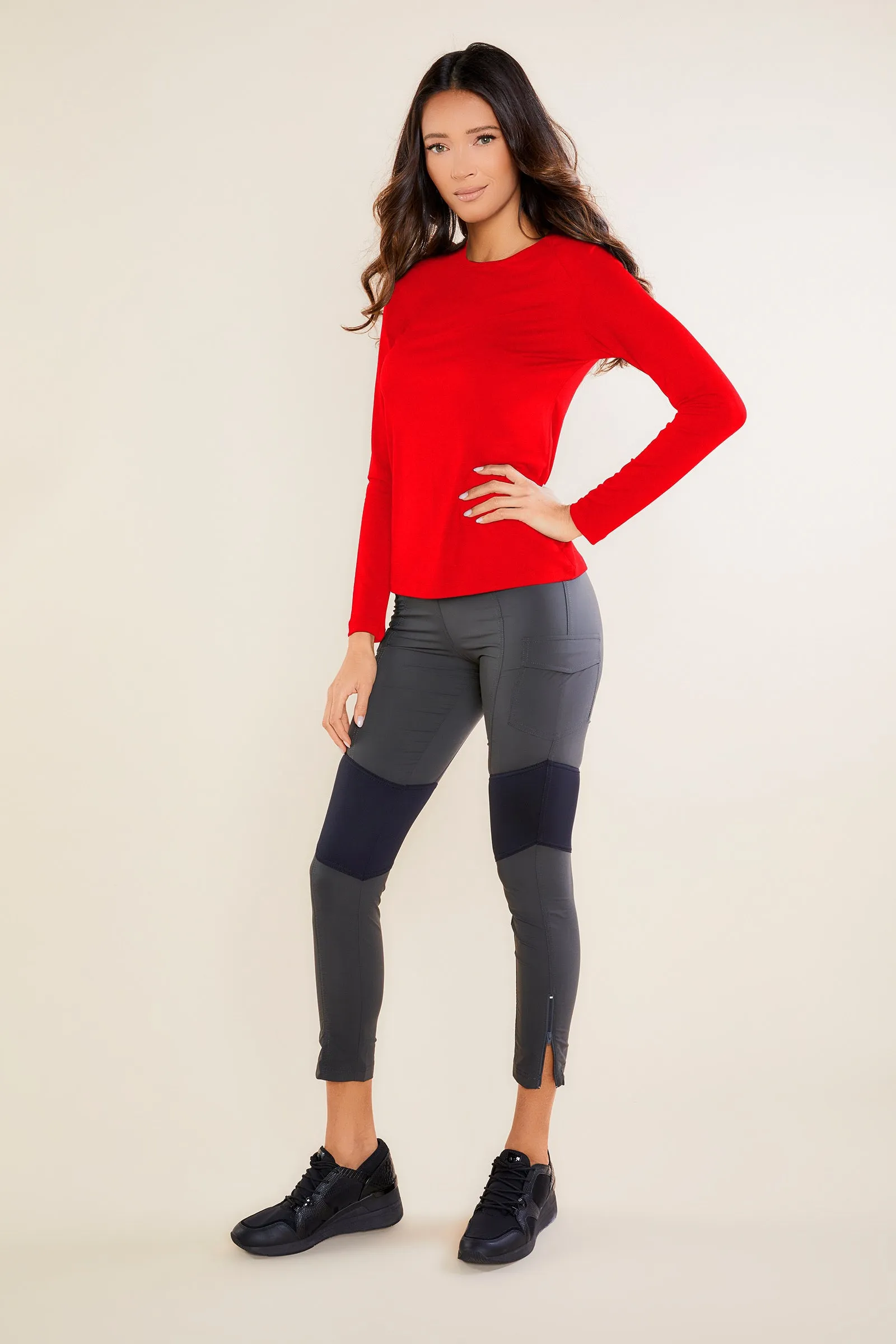 Tony Viscose Long-Sleeve Top