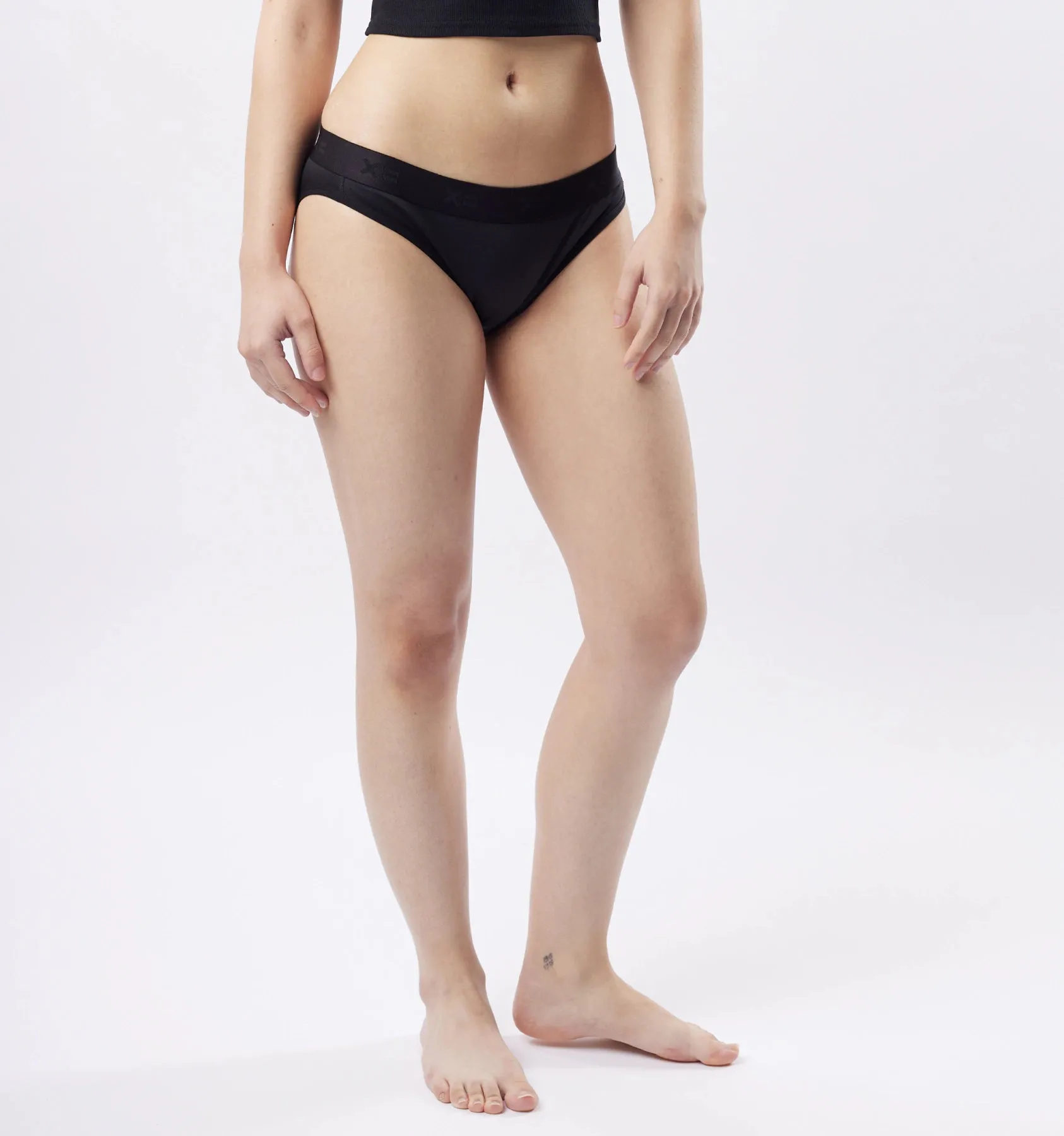 Tucking High Leg Bikini - Black X= Rainbow