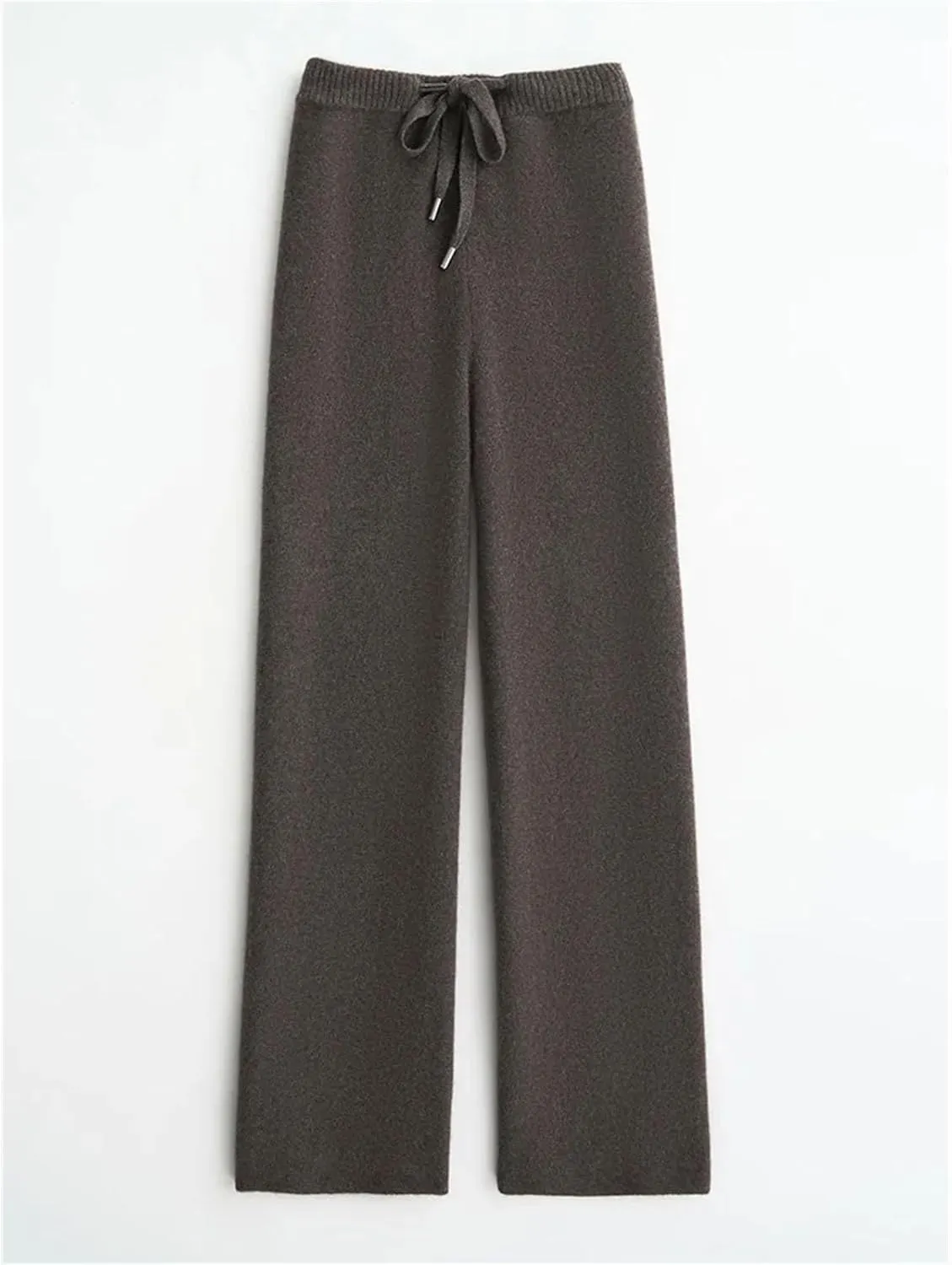 Women's High Waist Wide Leg Pants Merino Wool Trousers Casual Sweatpants